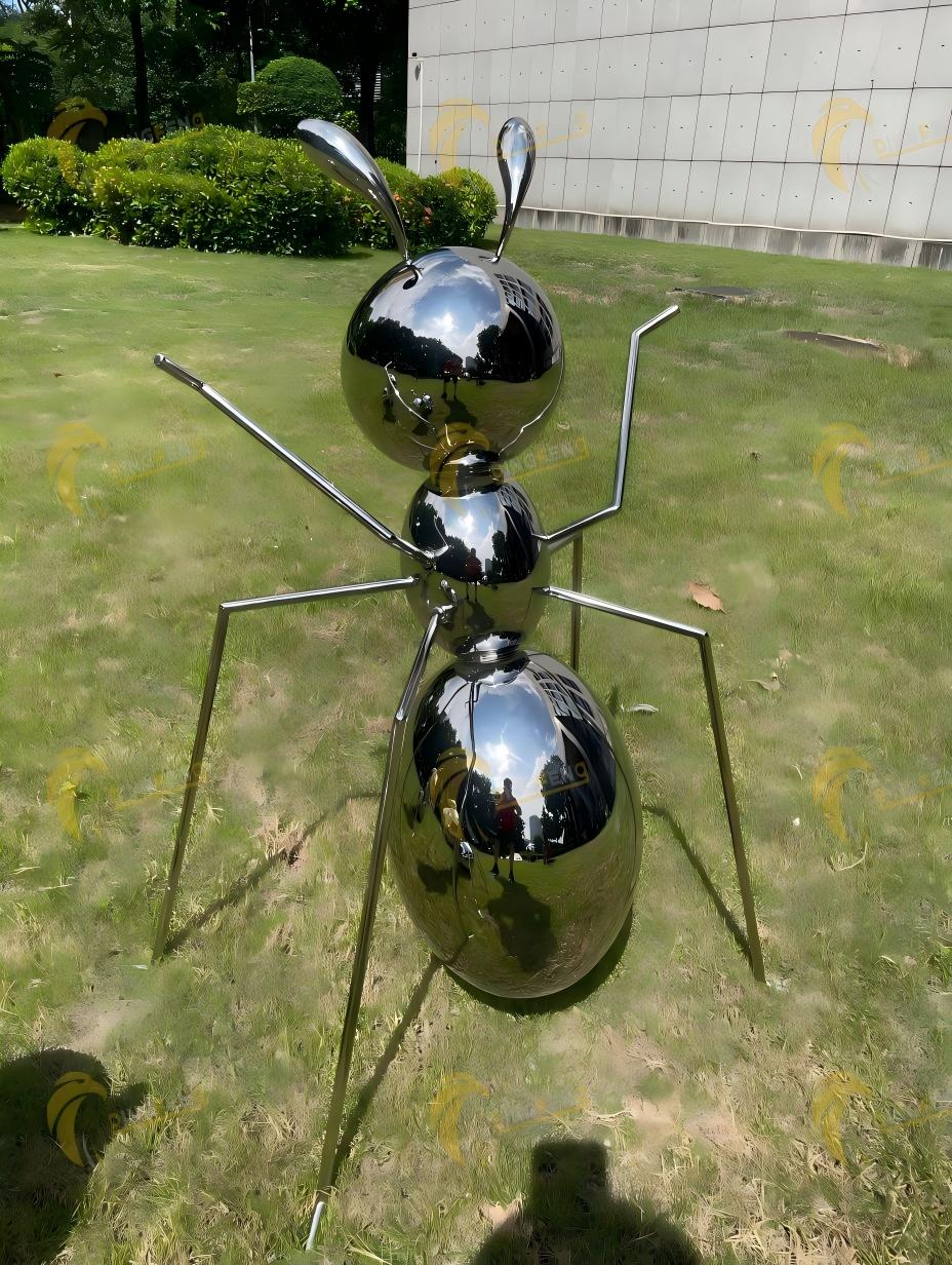 Modern metal garden ornament
