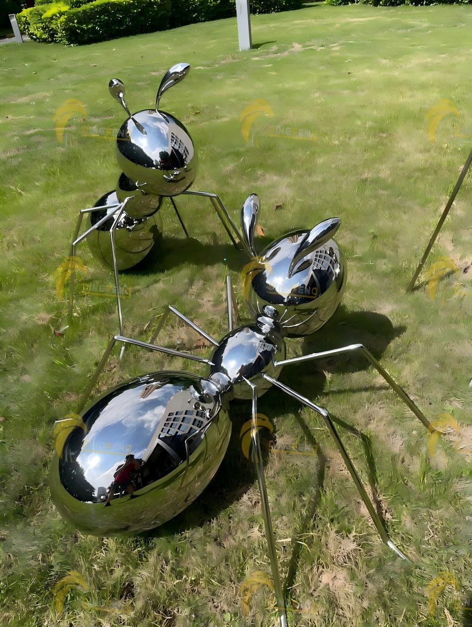 Stainless steel garden ornament