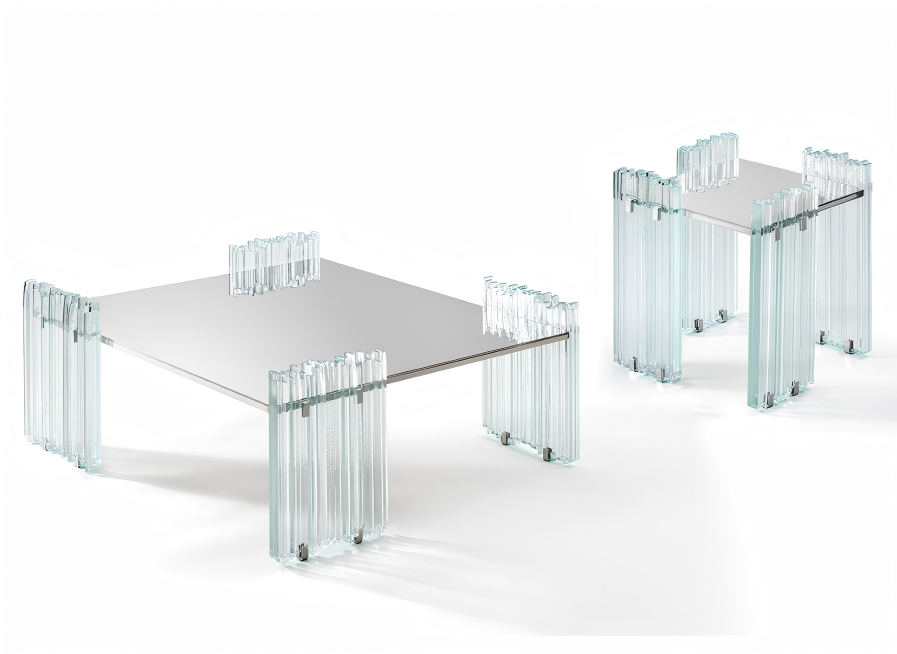 Clear Glass Structural Legs